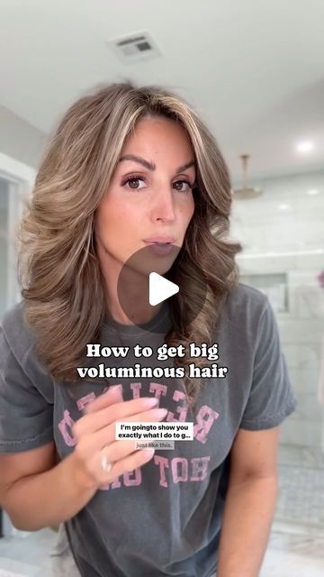 JANIE IPPOLITO | RELATABLE MOM & WIFE on Instagram: "How to achieve a Salon blowout at home! Dyson airwrap tutorial.  Comment “HAIR” and I will send you the link to everything I am using!  #hairtutorial #grwm #haircare #easyhairstyles #momlife   Hair care, hair tutorial, self-care, postpartum hair, Mom style, healthy hair, how to, get ready with me, easy looks, date night" Blowout At Home Diy, How To Get Salon Hair At Home Blow Out, Dyson Air Wrap Round Brush Tutorial, Perfect Blowout At Home, How To Blow Out Your Hair With A Revlon, How To Curl Extensions Tutorials, How To Do A Blow Out With A Blow Dryer, Dyson Hair Dryer Tutorial, Layered Hair Styling Tutorial