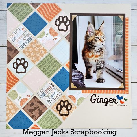 Dog Scrapbook Layouts, Pet Scrapbook Layouts, Dog Scrapbook, Scrapbook Design Layout, Pet Scrapbook, Creative Memories Scrapbooking, Single Photo, Animal Projects, Photo Layouts