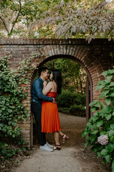 Fairchild Tropical Botanic Garden Engagement Photos, Engagement Shoot Locations, Playground Engagement Photos, Bay Area Photoshoot Locations, Vibrant Engagement Photos, Couple Poses Garden, Engagement Photos Gazebo, Botanical Engagement Photos, Botanical Gardens Engagement Pictures