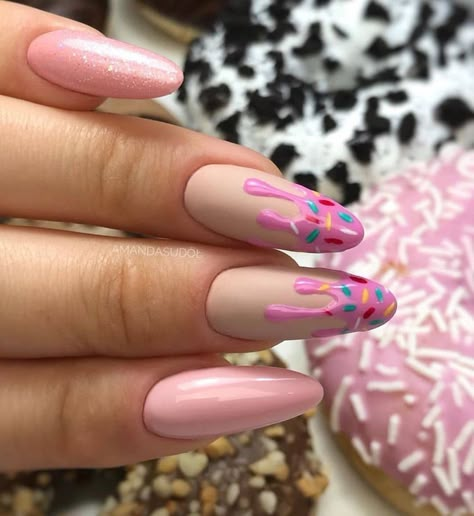 Ice Cream Nail Art, Cream Nail Art, Summer Nail Art Designs, Ice Cream Nails, Cream Nail, Gel Pedicure, French Pedicure, Bright Summer Nails, Summer Nail Art