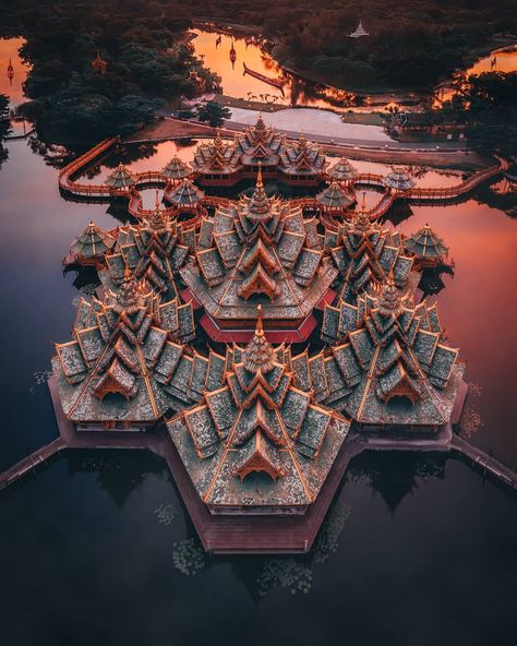 Bored Panda on Instagram: ��“Ancient city in Samut Prakan province, Thailand by @kankankavee . . . #BoredPanda #art #temple #Thailand #photography #goldenhour #travel…” Visit Thailand, Destination Voyage, Ancient City, Beautiful Places To Travel, Bangkok Thailand, Thailand Travel, Ancient Cities, Ancient Times, The Villain