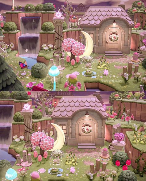 𝒅𝒂��𝒏𝒊 🧚🏼‍♀️ on Instagram: “a redesigned home for Marshal 🧚🏼‍♀️🤍 terraforming inspo: @/ ambellina-jade on tumblr . . . 🌸 Happy Home Network ID: RA-2108-7269-5157 ✨…” Acnh Merry Yard, Acnh Diana House, Marshall Acnh, Acnh Fairycore Resident Services, Acnh Fairycore Nooks Cranny, Acnh Terraforming, Acnh Fairycore Island, Acnh Inspo, 90s Themed Room