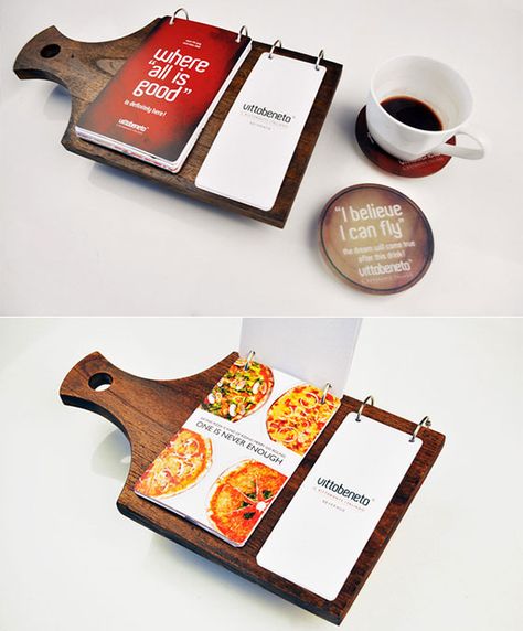 This would fit perfectly for this place its coffee and pizza with the pizza menu on one side and then the drink/coffee menu on the back of it flipped! Restaurant Brochures, Menu Sans Gluten, Menu Pizza, Menu Design Inspiration, Menu Card Design, Menue Design, Pizza Shop, Pizza Menu, Menu Designs