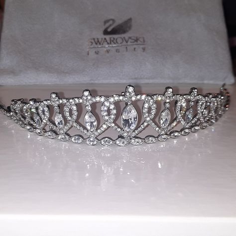 Swarovski Tiara. One Size. Only Worn Twice. Excellent Condition. Original Bag. Original Box. Original Tags. Swarovski Tiara, Jewelry Swarovski, Original Bags, Swarovski Jewelry, Tiara, Original Box, Tags, Silver, Women Shopping