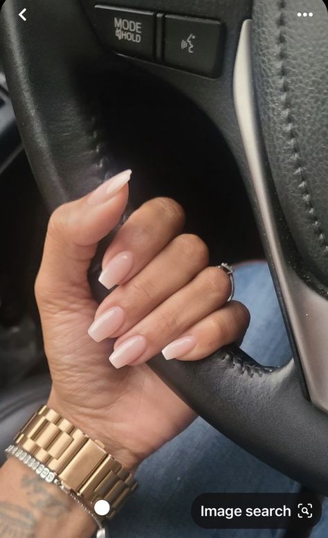 Nail Ideas Coffin, Ballerina Nails Short, Idol Nails, Old Money Nails, Money Nails, Milky Nails, Casual Nails, Ballerina Nails, Dream Nails