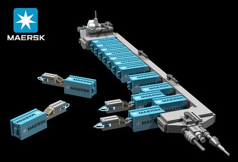 Cargo Spaceship, Container Ship, Space Ships Concept, Space Engineers, Micro Lego, Space Ship Concept Art, Lego Ship, Lego Spaceship, Starship Concept