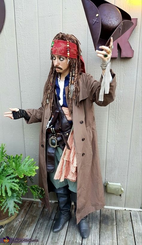 Jack Sparrow Costume Diy Pirate Coat, Girl Jack Sparrow Costume, Diy Jack Sparrow Costume For Kids, Jack Sparrow Kids Costume, Jack Sparrow Costume Diy, Diy Jack Sparrow Costume, Jack Sparrow Costume Kids, Jack Sparrow Halloween Costume, Captain Jack Sparrow Costume