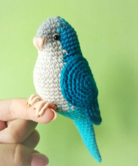 Crochet Parrot, Conure Parrots, Easy Crochet Patterns, Beautiful Crochet, Crochet Ideas, My Wife, Love Birds, Crochet Toys, Easy Crochet