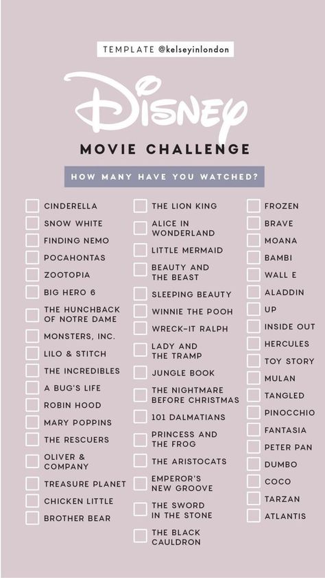 Disney Movie Challenge, Movies On Netflix To Watch, Netflix To Watch, Movie Challenge, Disney Original Movies, Film Instagram, Disney Movies List, Tenk Positivt, Bahasa Jepun