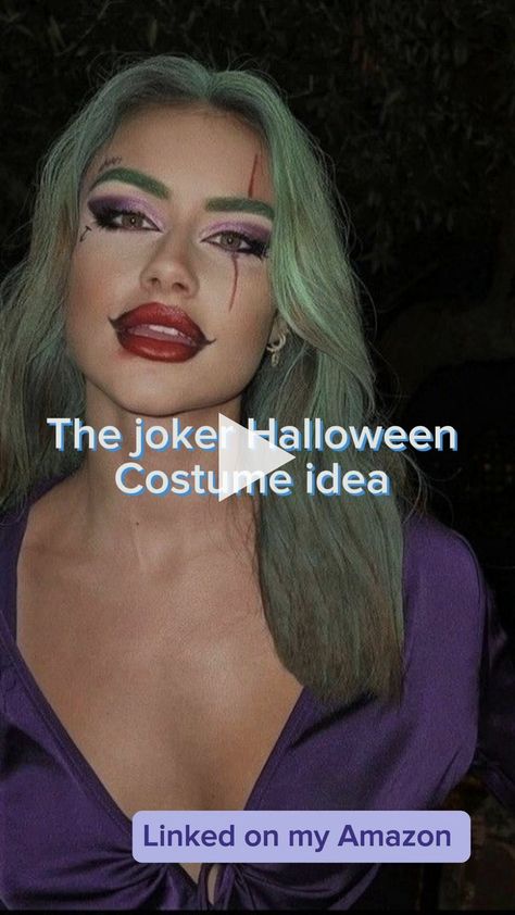 ▷ The joker halloween costume ideas for women..... The Joker Halloween Costume, Halloween Kostüm Joker, Diy Joker Costume, Female Joker Halloween, Female Joker Costume, Joker Halloween Makeup, Basic Halloween Costumes, Joker Halloween Costume, Character Halloween Costumes