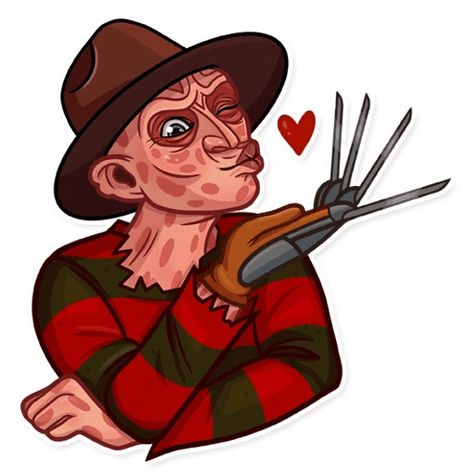 Freddy Krueger Fanart, Freddy Krueger Drawing, Movie Clipart, Slasher Movies, Disney Art Drawings, Horror Movie Art, Valentines Art, Horror Icons, Horror Show