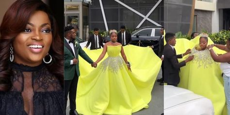 “You must make mine for me, I love this” – Funke Akindele reacts as Veekee James breaks the internet with an elegant large dress (Video) Veekee James, Dress Video, Wedding Ceremony Traditions, Fashion Designers Famous, Open Hands, New Wife, Famous Fashion, Famous Designers, Large Dress