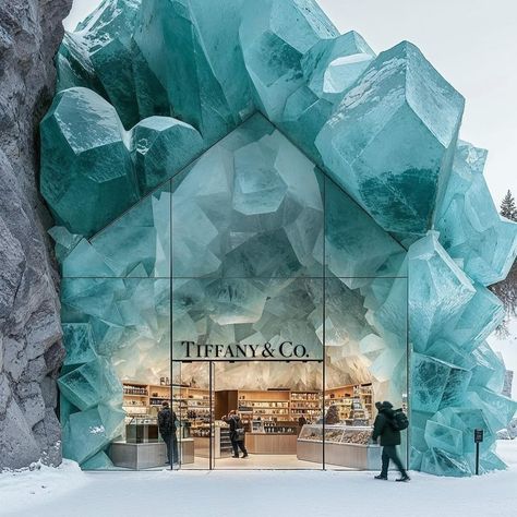 Discover AI’s winter touch on iconic jewellery brands: Cartier, Rolex, Swarovski, Tiffany & Co, and Pandora in cosy pop-up stores. Image credit: @ifonly.ai #anvaridesign #interiordesign #spatialdesign #ai #jewellery #cartier #pandora #rolex #luxury Tiffany & Co, Rolex Store, Jewellery Cartier, Tiffany Store, Booth Designs, Popup Store, Jewellery Shop Design, Architecture Drawing Plan, Tiffany And Co Jewelry