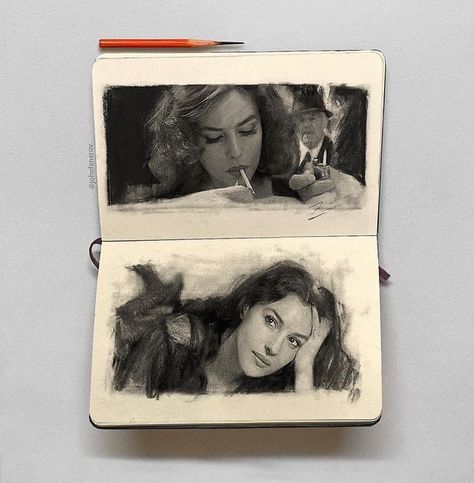 John Fenerov, Portrait Sketch, Charcoal Art, Arte Sketchbook, Arte Inspo, Sketchbook Inspiration, Art Inspiration Painting, Ethereal Art, Painting Art Projects