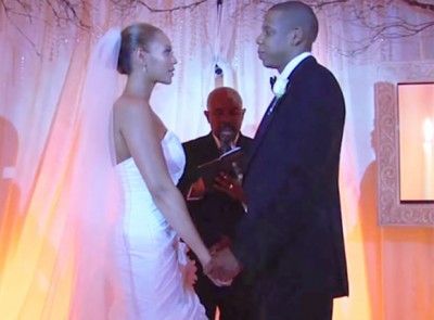 Jay-Z and Beyoncé’s Wedding Day photos and inside information. | essence.com Beyonce Jay Z Wedding, Beyonce Wedding, Celebrity Wedding Gowns, Celebrity Wedding Photos, 8th Wedding Anniversary, Celebrity Bride, Meagan Good, 7th Wedding Anniversary, Celebrity Wedding Dresses