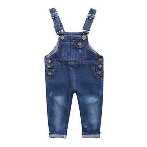 Evelin LEE Toddler Baby Boys Girls Denim Bib Overalls Jumpsuits Pants Dungarees Boys Denim Jeans, Childrens Clothes Boys, Toddler Overalls, Overalls Shorts, Jumpsuit Casual, Pocket Jumpsuit, Girls Overalls, Denim Overalls Shorts, Jumpsuit For Kids