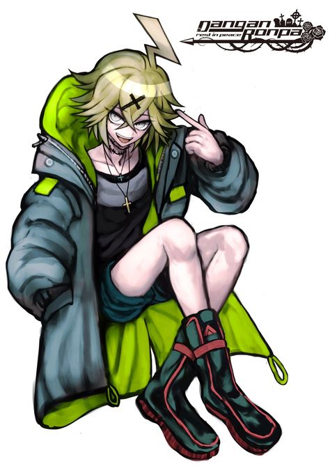 Danganronpa Oc Ultimate Ideas, Danganronpa Outfit Ideas, Danganronpa Oc Male, Danganronpa Ultimate Ideas, Daganronpa Oc, Danganronpa Oc Ideas, Danganronpa Artstyle, Danganronpa Chihiro, Danganronpa Ocs