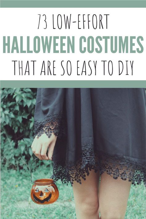 Easy Dark Halloween Costumes, Best Last Minute Halloween Costumes, Women Zombie Costume Diy, Diy Last Minute Costumes Women, Diy Monster Costume Women, Minimal Effort Halloween Costumes, Low Effort Halloween Costume Women, Low Effort Costumes, Halloween Costumes Women Diy Last Minute