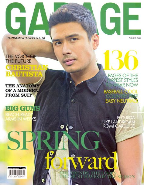 CHRISTIAN BAUTISTA  Mar 2012 Cool Prom Suits, Christian Bautista, Cover Boy, Spring Forward, Prom Suits, Flo Rida, Garage, Magazine