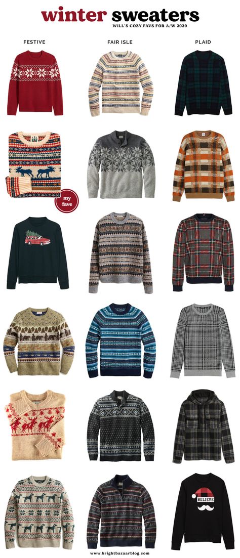 Holiday Sweatshirts, Mens Holiday, Men's Sweaters, Sweater For Men, Single Breasted Coat, Stylish Sweaters, Holiday Sweatshirt, Winter Sweater, Fair Isle Sweater