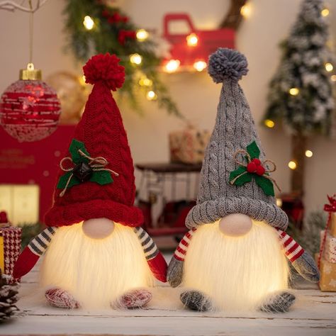 Led Decoration, Christmas Tabletop Decor, Doll Party, Elf Doll, Cool Gifts For Kids, Christmas Gnomes, Christmas Dolls, Xmas Presents, Decoration Christmas