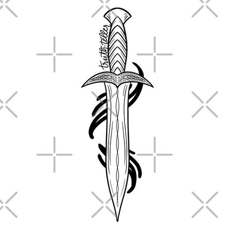 Azriel Truth Teller Sword - ACOTAR Officially Licensed  by serafineaandd | Redbubble Truth Teller Acotar, Truth Teller, Writers House, Court Of Mist And Fury, Bookish Art, Stencil Outline, Court Of Thorns And Roses, Tattoo Stencil Outline, Fourth Wing