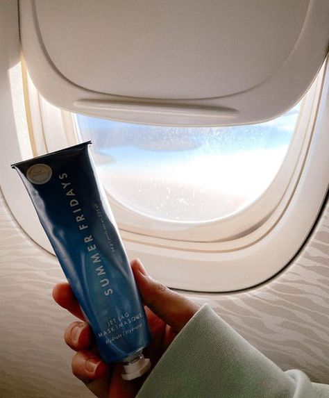 airplane travel can wreak havoc on your skin. Between the dry air in-flight and potential variation in climates from your starting point to Plane Skincare, Skin Care Travel, Scarf Packaging, Grape Water, Travelling Tips, Hydrating Eye Cream, Travel Skincare, Hydrating Lip Balm, Beauty Ad