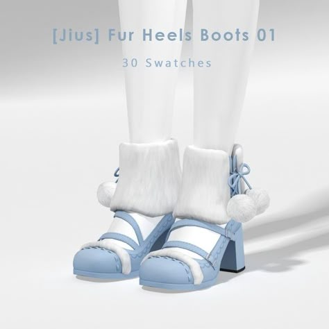 Winter Shoes Cute, Sims 4 Cc Cottagecore Shoes, Sims 4 Cc Shoes Jius, Sims 4 Winter Boots Cc, Sims 4 Cc Style, Sims4 Cc Boots, The Sims 4 Winter Cc, Sims 4 Cc Fur Boots, Sims 4 Fur Boots