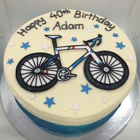 Bicycle Cake Design, Cycle Cake, Bicycle Party, Bicycle Cake, Bike Cake, Bike Cakes, 50 Party, Cake For Husband, 40th Birthday Cakes