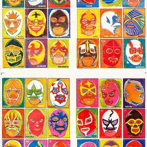 Mexican Wrestler, The Usual Suspects, Mexican Mask, Wrestling Posters, Mask Painting, Masks Art, Mexican Art, Art Sketch, Mask Design