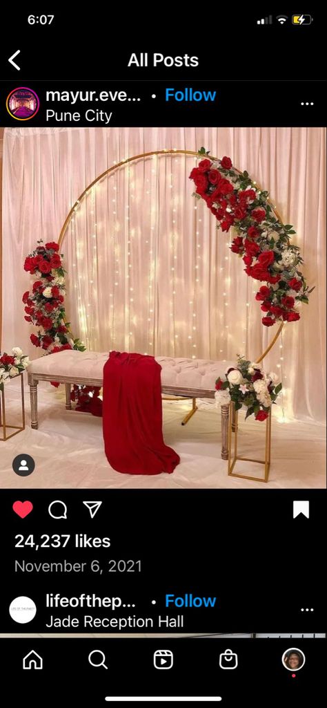 Red And Gold Quinceanera Decorations, Red Quince Theme, Gold Quinceanera Theme, Quince Decorations Ideas, Red And Gold Quince, Red Quinceanera Ideas, Quinceanera Red, Quince Decor, Quince Themes