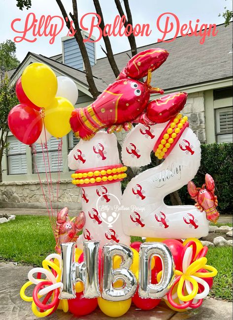 #crawfish #seafood #thisistwelve #crawfishboil #seafoodboil #birthdayvibes #sanantonio #lobster #proudmom #neworleans #cajunfood #louisiana #nola #bestdaughter #crawfishseason #crawfishballoon #texas #crablegs #seafoodlover #crab #birthdayballoons #lillysballoondesign #snowcrab #neworleansfood #business #prouddad #familyfun #seafoodlovers #birthdaycake #birthdaytheme Crawfish Balloon Arch, Crawfish Birthday Party, Crawfish Birthday, Crawfish Party, Crawfish Season, Crawfish Boil, Balloon Design, 13th Birthday, Proud Mom