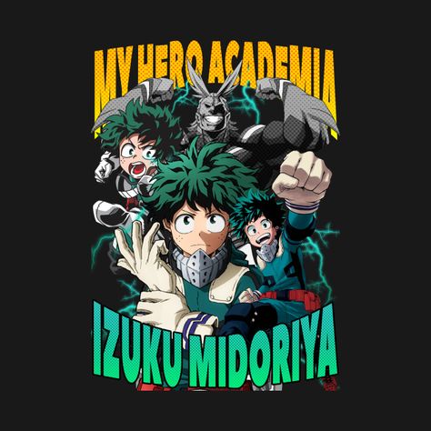 My Hero Academy, My Hero Academia Merchandise, Tshirt Oversized, Anime Tshirt, Cricut Projects Vinyl, Izuku Midoriya, My Hero, Kids Magnets, Phone Case Stickers