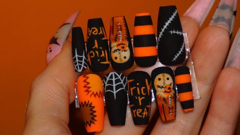 Redrum Nails, Trick Or Treat Nails, Christmas Lollipop Holder Svg, Christmas Lollipop Holder, Lollipop Holder Svg, Blood Nails, Nightmare Before Christmas Nails, Lollipop Holder, Sunset Nails