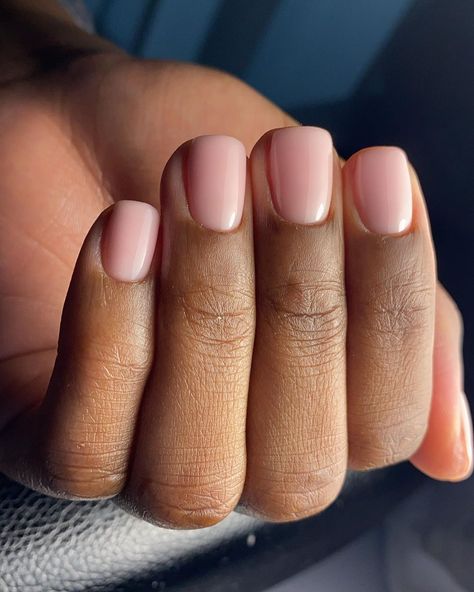 Natural Colour Biab Nails, Biab Nails One Colour, First Biab Nails, Biab Nail Colours, Nude Biab Nails, Natural Colour Nails, Natural Biab Nails, Biab Colours, Nude Summer Nails