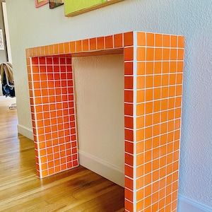 Clean White Grout, Key Table, Tiled Table, White Grout, Scrubby Yarn, Orange Tiles, Tile Table, Mount Dora, Toddler Photos