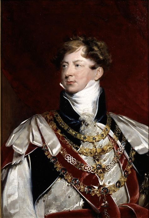 George IV: Corpulent British King who enjoyed drinking, eating and pretending to have been at the Battle of Waterloo King George Iv Of England, Regency Paintings, Regency Romance Novels, Sir Thomas Lawrence, Historical Portraits, Thomas Lawrence, George Romney, Military Dress Uniform, King James I