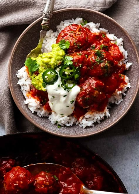 Rice And Meat, Mexican Meatballs, Mexican Shredded Beef, Beef Ribs Recipe, Mexican Shredded Chicken, Cowboy Beans, Barbacoa Beef, Recipetin Eats, Recipe Tin