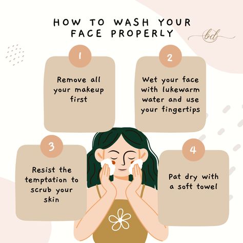 Washing Your Face, How To Properly Wash Your Face, Washing Face Aesthetic, How To Wash Your Face Properly, How To Wash Your Face, Wash Face, Skin Care Instagram Post Ideas, Daily Face Wash, Face Quotes