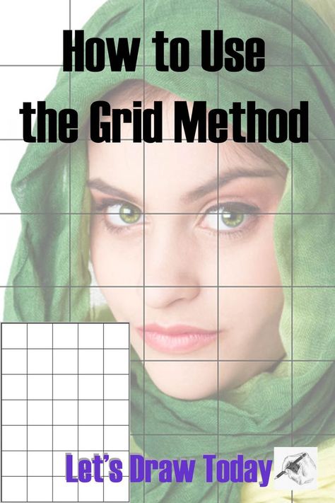 Drawing Method, Drawing Grid, Pencils Drawings, Beginner Drawing Lessons, Grid Drawing, Beginner Drawing, Sketch Images, Sketching Tips, Pencil Drawing Tutorials