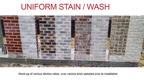 Residential brick Staining | abccc Exterior Red Brick Makeover, Light Brick Stain, Dark Stained Brick Exterior, Staining Red Brick Exterior, White Brick Stain Exterior, Red Brick Stain, Staining Exterior Brick, Staining Red Brick, Staining Brick House Exterior