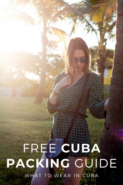 What To Wear In Cuba. Wondering what to wear when travelling to Cuba? Here's exactly how to dress in Cuba (wherever you're going!) and a free downloadable packing guide to help you plan. #cuba #cubatravel #packingguide #havana #whattowearincuba International Travel Packing, Trip To Cuba, Best Family Vacation Spots, What Not To Wear, Family Vacation Spots, Winter Travel Outfit, Packing Guide, Packing List For Vacation, Travel Capsule