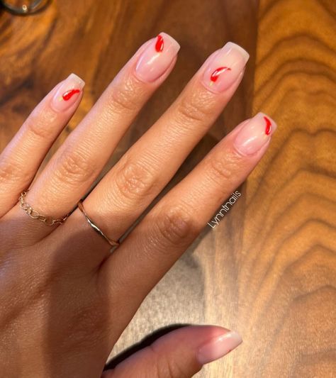 🌶️🌶️🌶️🌶️🌶️ • • • • #nails #nailaddict #naildesign #nailart #nailsnailsnails #raleighnails #raleighnailtech #durhamnails #rdunails #nails2inspire #nails4today #3dnailart #trendynails #followforfollowback #likesforlike #maynails #pinknails #summernails #orangenails #acrylicnails #handpaintednailart #trending #rednails #frenchnails #manicure #airbrush #bluenails #explorepage #chilis🌶 #chromenails Acrylic Nails With Red, Short Nail Inspo, Nails With Red, S Nails, Short Nail, Red Chili, Nails Nailart, Short Nails, Stylish Nails