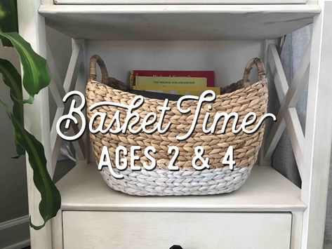 Preschool Morning Basket Ideas, Montessori Morning Basket, Morning Basket Ideas Preschool, Morning Basket Homeschool Preschool, Charlotte Mason Morning Basket, Toddler Morning Basket Ideas, Preschool Morning Basket, Morning Basket Ideas Toddlers, Toddler Morning Basket