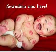 That is what my grandbabies would look like if I wore lipstick, at least mine are invisible. ;) Grandparents Quotes, Grandma Quotes, Kids Discover, صور مضحكة, E Card, Funny Babies, Grandchildren, Baby Pictures, Baby Photography