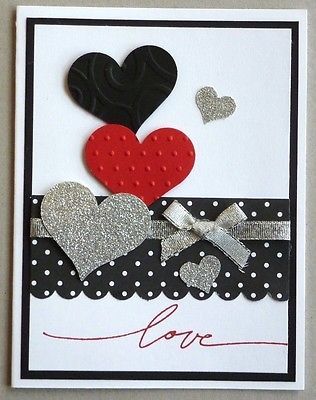 Valentine card making kit of 5 Valentine Wishes Hearts Love Stampin' Up! Stampin Up Valentine Cards, Valentines Day Cards Handmade, Cards Valentines, Diy Valentines Cards, Valentine Love Cards, Valentine Wishes, Valentine Cards Handmade, Diy Valentine, Card Making Kits