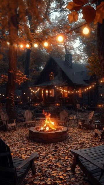 Mike on Instagram: "Who’s excited for fall??   This cozy scene was made with MidJourney, Photoshop, After Effects.  For more, follow along @imaginativemike   #autumn #autumncolors #autumnvibes #fallvibes #digitalartwork #cottagecore #cozyvibes #cozyhome #cabin #slowliving" Autumn Cozy Rainy Days, Fall Cabin Aesthetic, Cottagecore Cabin, Animation Apps, Autumn Cabin, London City View, Fall Cabin, Thanksgiving Videos, Autumn Cottagecore