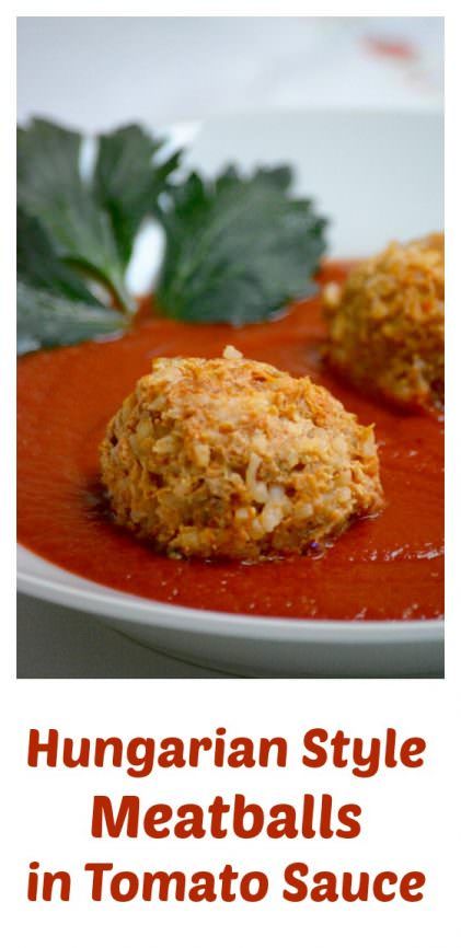 Hungarian Meatballs, Hungarian Dishes, Pork But, Meatballs In Tomato Sauce, Hungarian Food, Eastern European Recipes, Hungarian Cuisine, Hungary Budapest, European Recipes