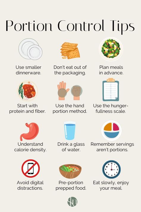 Struggle with portion sizes? Here are 15 easy portion control tips that can help you lose weight and support healthy eating overall. Healthy Food Habits, Best Diet Foods, Best Fat Burning Foods, Eat Slowly, Portion Sizes, Healthy Food Motivation, Healthy Diet Plans, Healthy Eating Tips, Fat Burning Foods