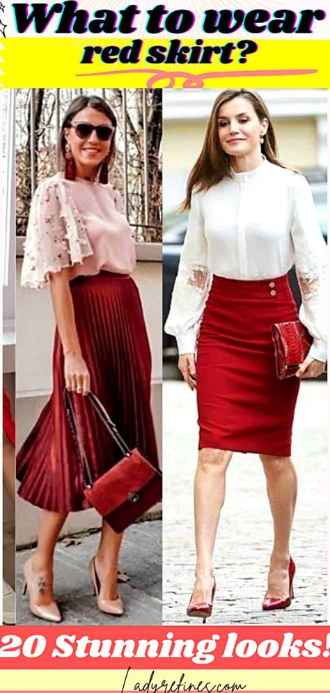 ❤️36 stunning looks! what top to wear with red skirt. Classy red dress outfit ideas, Casual red dress outfit ideas , red mini skirt outfit ideas , red plaid skirt outfit winter, red skirt outfit summer, red skirt outfit work , Red pencil skirt outfit ideas, what to wear with red long skirt, what to wear with red midi skirt, what to wear with red skirt summer, what to wear with a red leather skirt , what to wear with red skirt winter, Fashion advice woman tips, fashion ideas Red Skirt Outfit Summer, Plaid Skirt Outfit Winter, Red Skirt Winter, Red Pencil Skirt Outfit, Red Mini Skirt Outfit, Red Plaid Skirt Outfit, Red Dress Outfit Casual, Outfit Ideas Red, Red Skirt Outfits